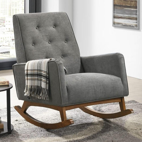  Elements International Marius Rocking Chair - Dark Grey IMAGE 1