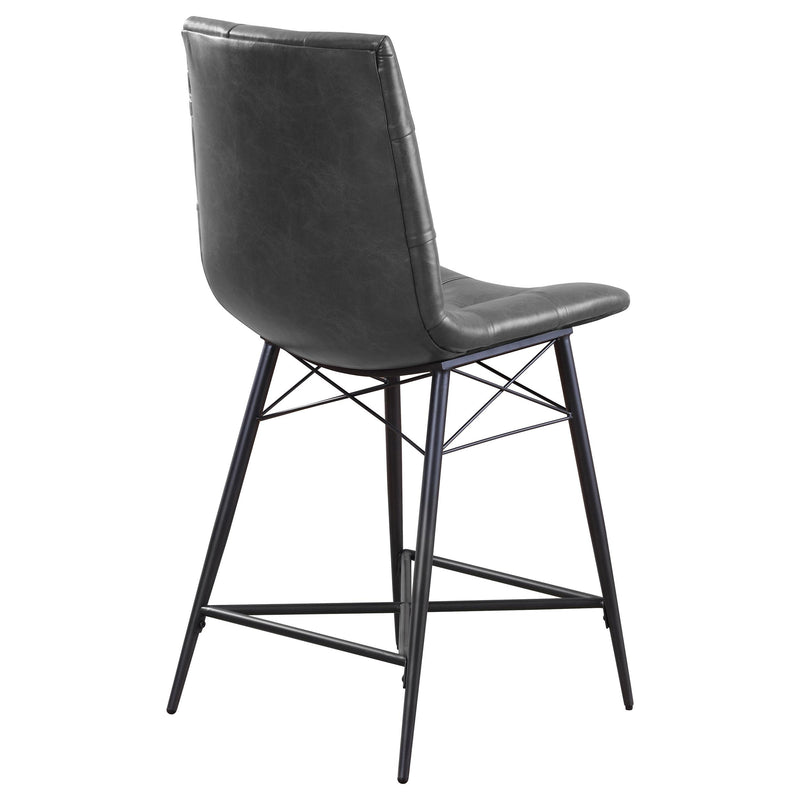Coaster Furniture Aiken 107859 Upholstered Tufted Counter Chair - Charcoal (Set of 2) IMAGE 7