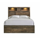  Elements International Bailey BY520FB Full Bookcase Bed with Bluetooth IMAGE 2