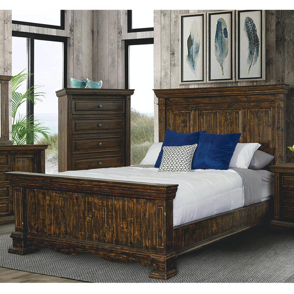  Elements International Condesa MBCD100KB King Bed - Tobacco IMAGE 1