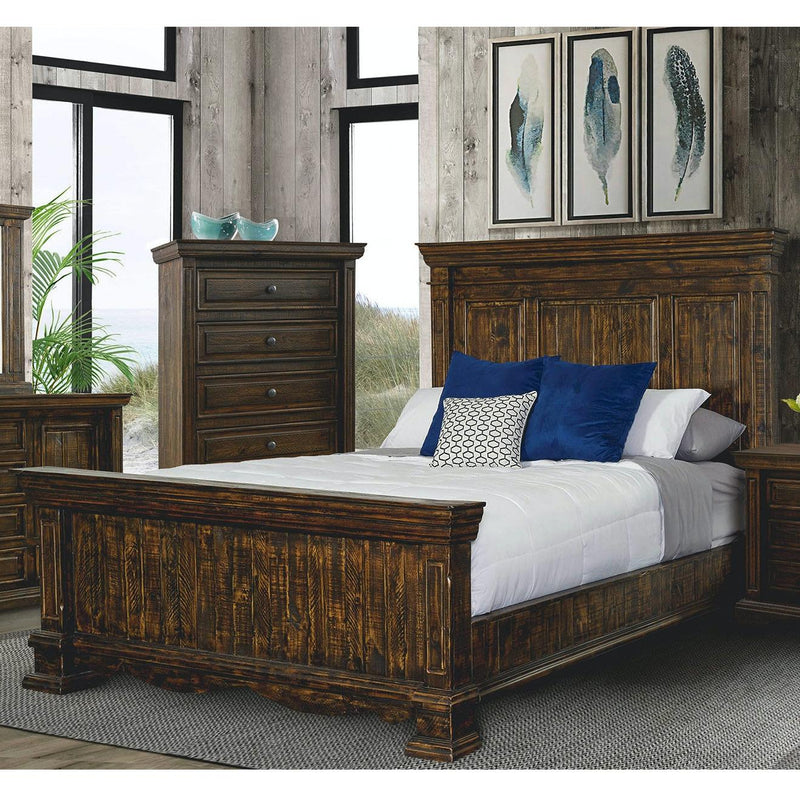  Elements International Condesa MBCD100KB King Bed - Tobacco IMAGE 1