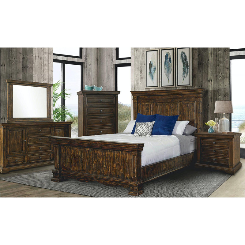  Elements International Condesa MBCD100KB King Bed - Tobacco IMAGE 2