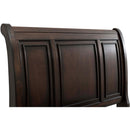  Elements International Kingston KT600KB King Sleigh Storage Bed - Walnut IMAGE 4