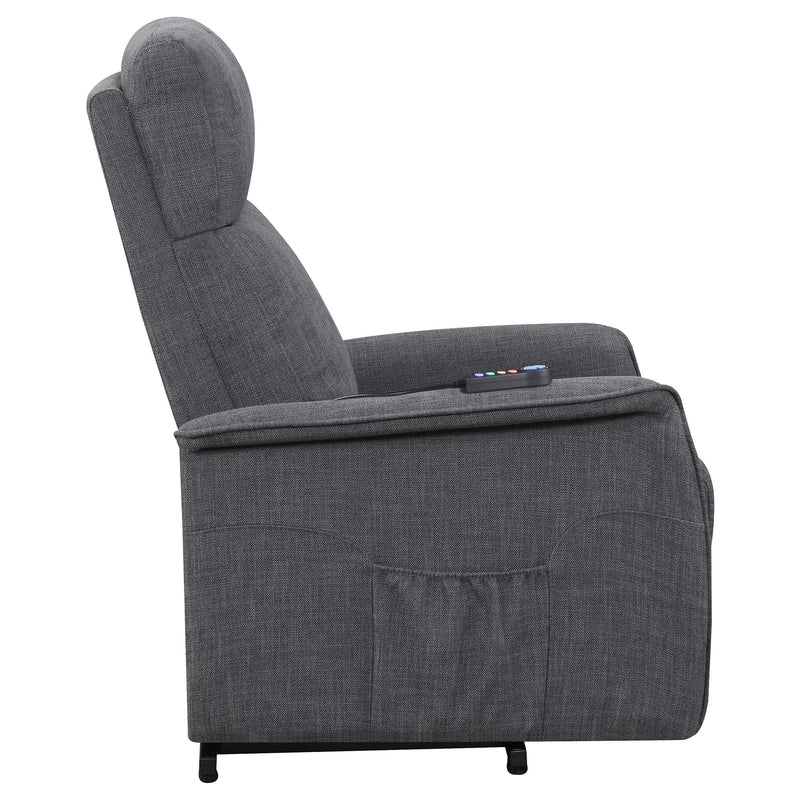 Coaster Furniture Fabric Lift Chair with Heat and Massage 609406P IMAGE 9