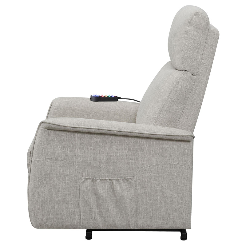 Coaster Furniture Fabric Lift Chair with Heat and Massage 609407P IMAGE 6