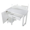 Coaster Furniture Elijah 931149 Vanity Set with Lighting & Stool - White and Dark Grey IMAGE 3