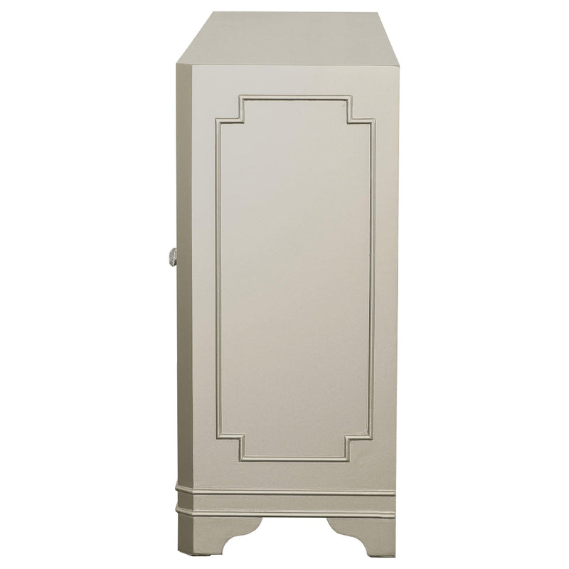 Coaster Furniture Toula 953487 4-door Accent Cabinet - Smoke and Champagne IMAGE 4