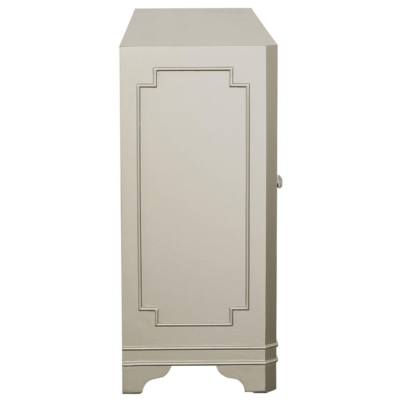 Coaster Furniture Toula 953487 4-door Accent Cabinet - Smoke and Champagne IMAGE 6