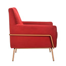  Elements International Lampur ULP3201100E Accent Arm Chair - Red IMAGE 3