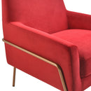  Elements International Lampur ULP3201100E Accent Arm Chair - Red IMAGE 7