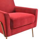  Elements International Lampur ULP3201100E Accent Arm Chair - Red IMAGE 8