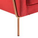  Elements International Lampur ULP3201100E Accent Arm Chair - Red IMAGE 9