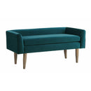 Elements International Tilly UTL1810700BNWWE Upholstered Bench - Peacock IMAGE 1