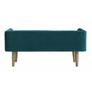  Elements International Tilly UTL1810700BNWWE Upholstered Bench - Peacock IMAGE 3