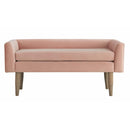  Elements International Tilly UTL1812700BNWWE Upholstered Bench - Blush IMAGE 2