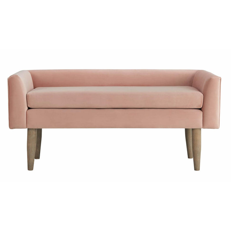  Elements International Tilly UTL1812700BNWWE Upholstered Bench - Blush IMAGE 2