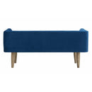  Elements International Tilly UTL1815700BNWWE Upholstered Bench - Cobalt IMAGE 3