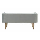  Elements International Tilly UTL1820700BNWWE Upholstered Bench - Ash IMAGE 3