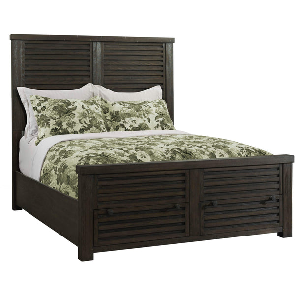  Elements International Shelter Bay SB600KB King Storage Bed IMAGE 1