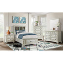  Elements International Calloway CY750TB Twin Bookcase Storage Bed - White IMAGE 2