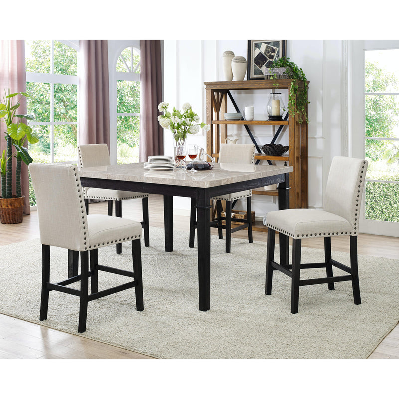 Elements International Greystone DGS100CDTB Counter Height Dining Table IMAGE 4