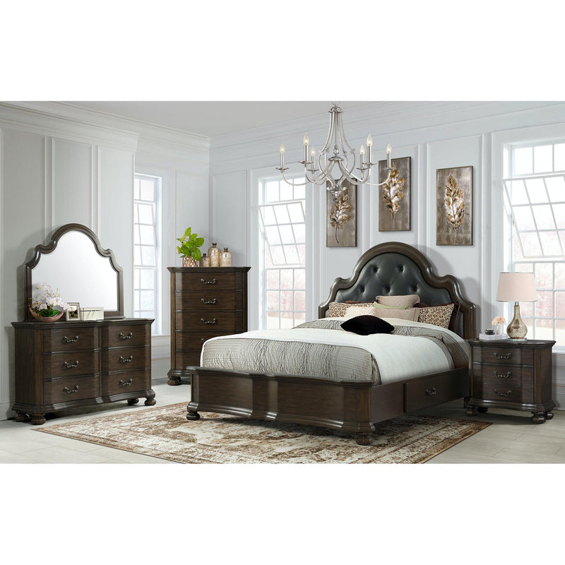 Elements International Avery 6-Drawer Dresser with Mirror AV600DRMR IMAGE 2