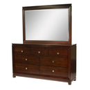 Elements International London LN600DRMR Dresser & Mirror Set IMAGE 1
