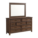  Elements International Sullivan SV500DRMR Dresser & Mirror Set IMAGE 2