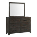  Elements International Shelby SY600DRMR 6-Drawer Dresser & Mirror Set IMAGE 2