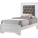  Crown Mark Lyssa B4310-T Twin Bed with LED - Frost IMAGE 1