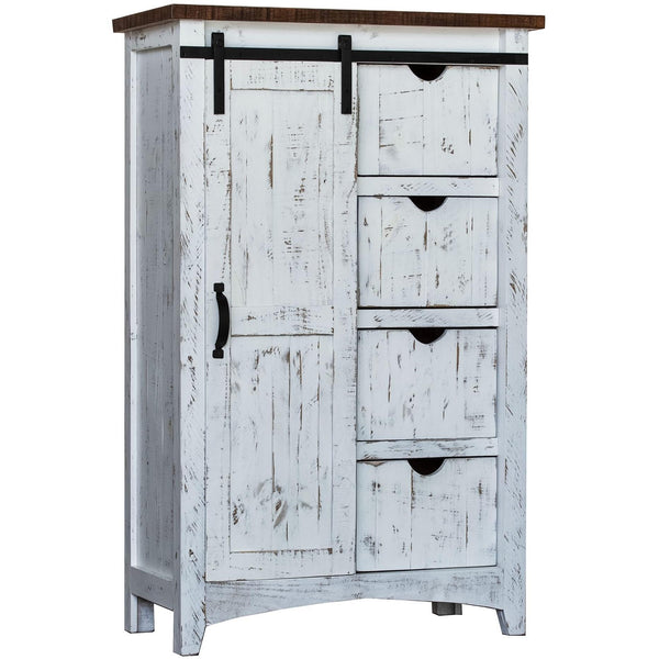  Elements International Benjamin MABJ100WD Lingerie Chest - White IMAGE 1