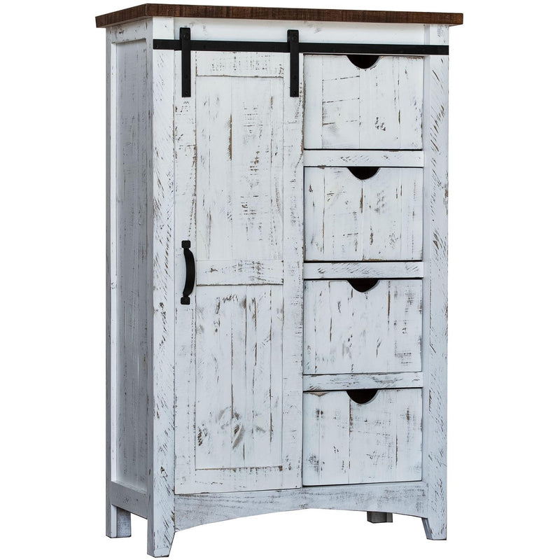  Elements International Benjamin MABJ100WD Lingerie Chest - White IMAGE 1