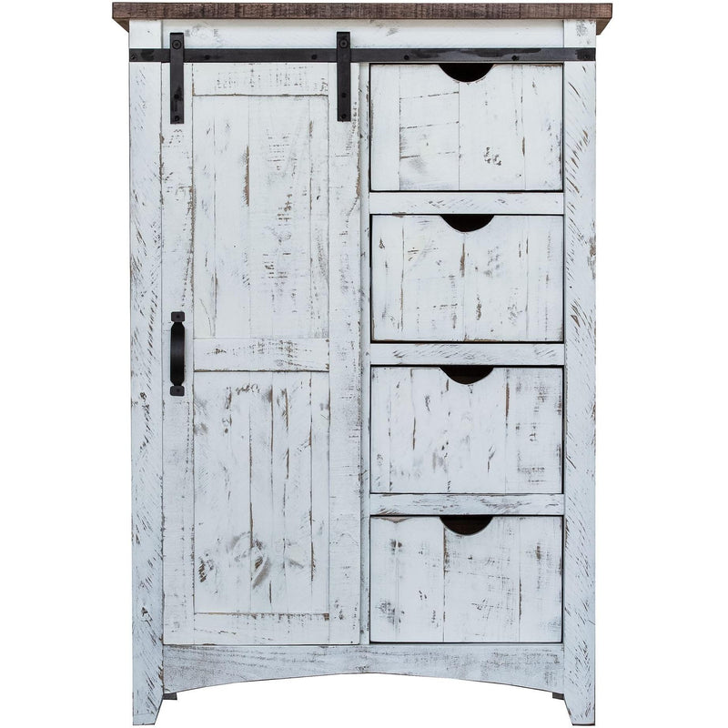  Elements International Benjamin MABJ100WD Lingerie Chest - White IMAGE 2