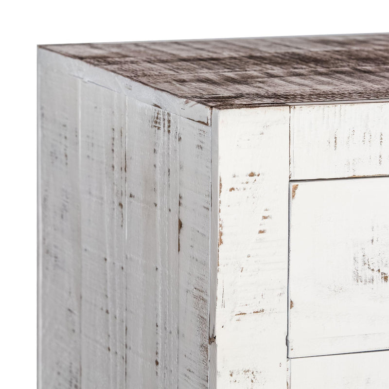  Elements International Bruno MABR100DR Accent Cabinet - White/Brown IMAGE 4