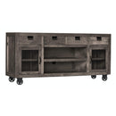  Elements International Industrial MAIN300TV TV Stand - Grey IMAGE 2