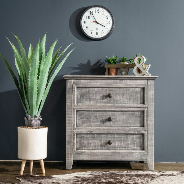  Elements International Luis MALS06CN Accent Chest - Silver IMAGE 1