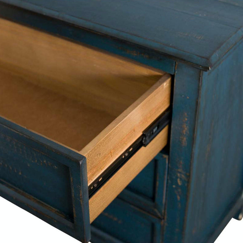  Elements International Luis MALS10CN Accent Chest - Blue IMAGE 3