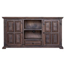  Elements International Mallorca MAML100TV Media Console - Brown IMAGE 1
