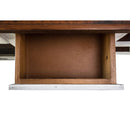  Elements International Matthew MAMW022KI Kitchen Island - White/Brown IMAGE 4