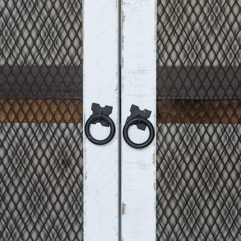  Elements International Matthew MAMW022KI Kitchen Island - White/Brown IMAGE 6