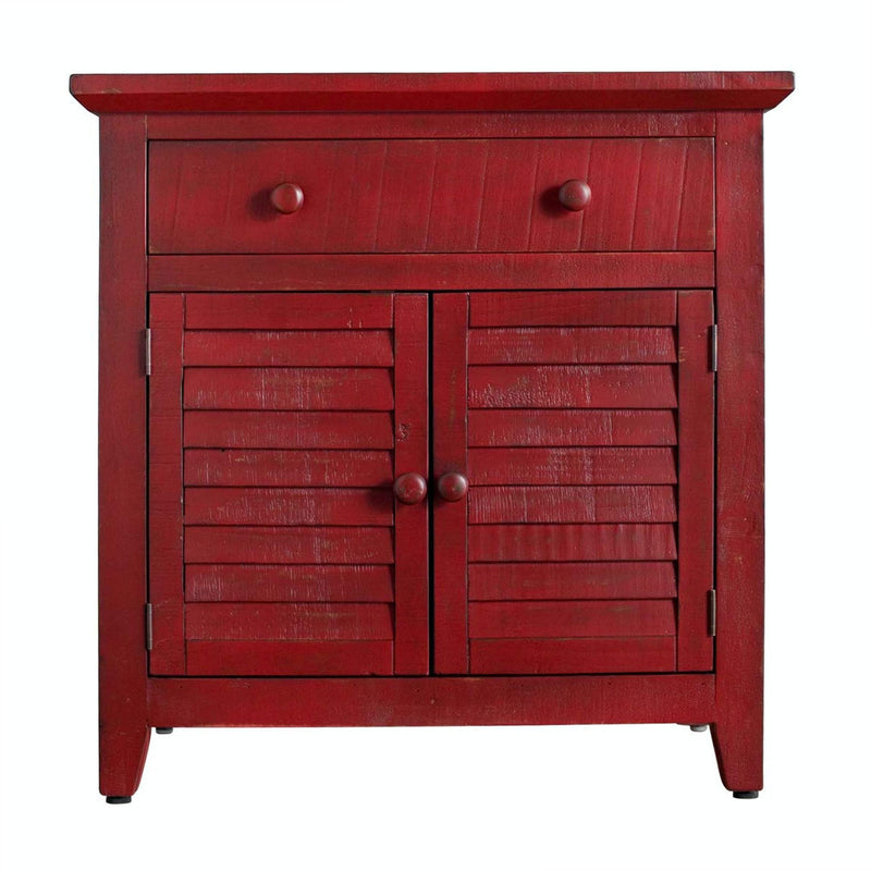  Elements International Rafael MARF05CNE Accent Cabinet - Red IMAGE 1