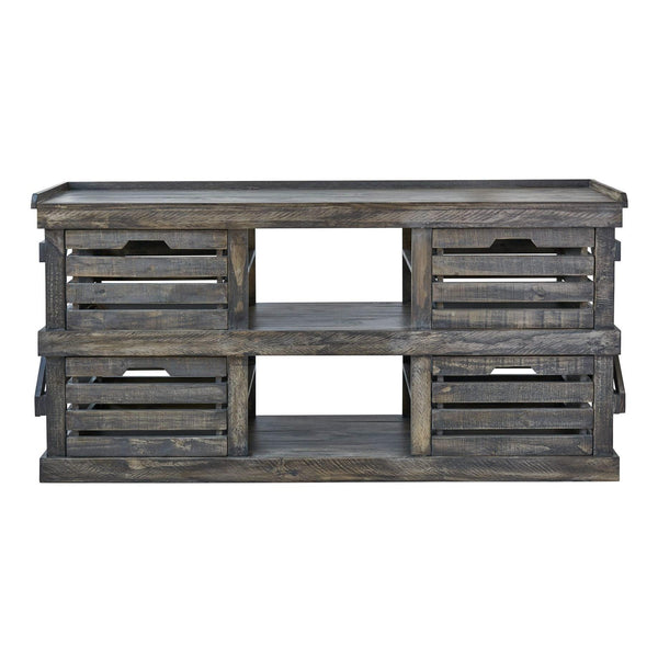  Elements International Reed MARD24TV Media Chest - Barnwood IMAGE 1