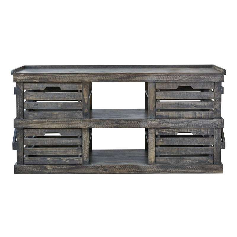  Elements International Reed MARD24TV Media Chest - Barnwood IMAGE 1