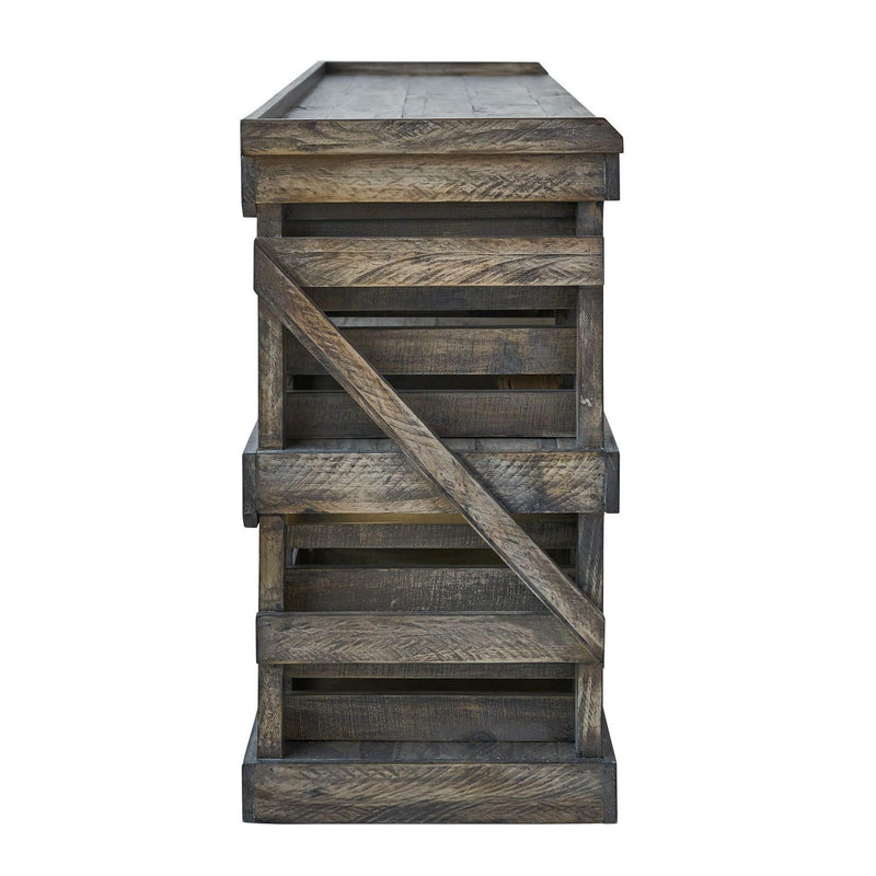 Elements International Reed MARD24TV Media Chest - Barnwood IMAGE 3