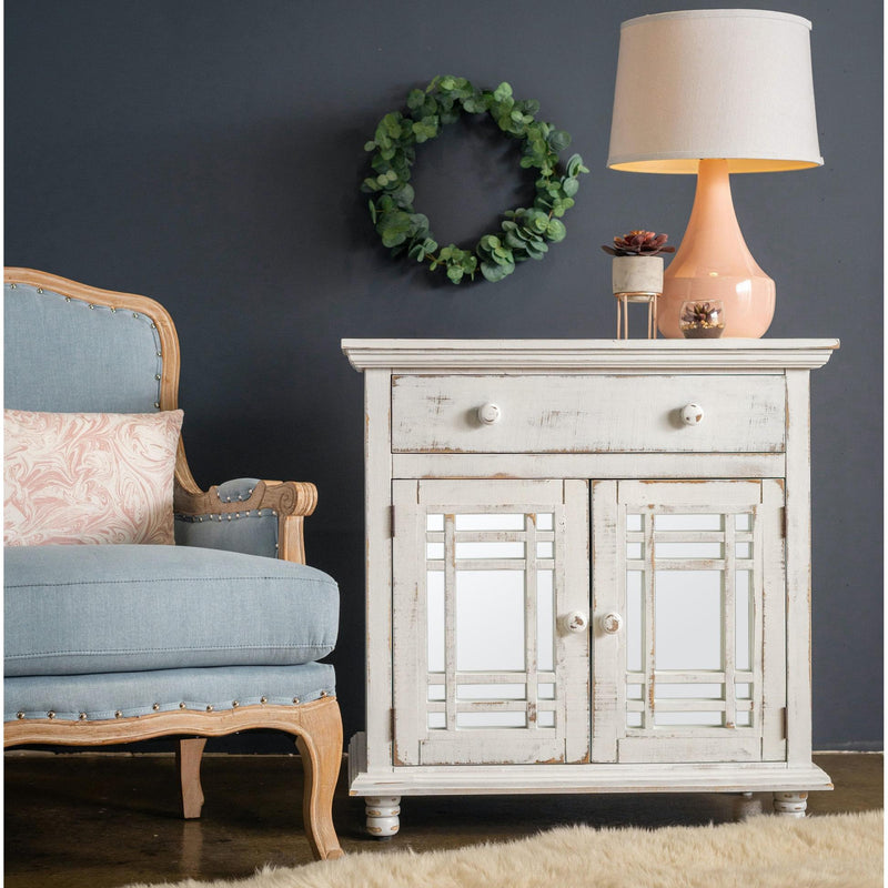  Elements International Sergio MASG02CNE Accent Cabinet - White IMAGE 6