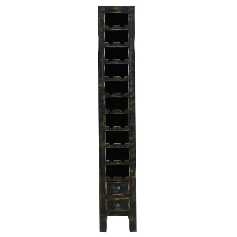 Elements International Alma MAAL800WR Wine Rack - Antique Black IMAGE 1