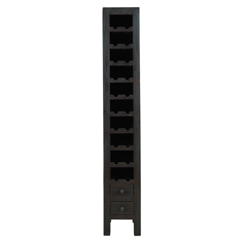  Elements International Alma MAAL300WR Wine Rack - Grey Brown IMAGE 1