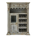  Elements International Michelle MAMC300BC Bar Cabinet - Light Grey IMAGE 1