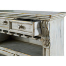  Elements International Michelle MAMC300BC Bar Cabinet - Light Grey IMAGE 5