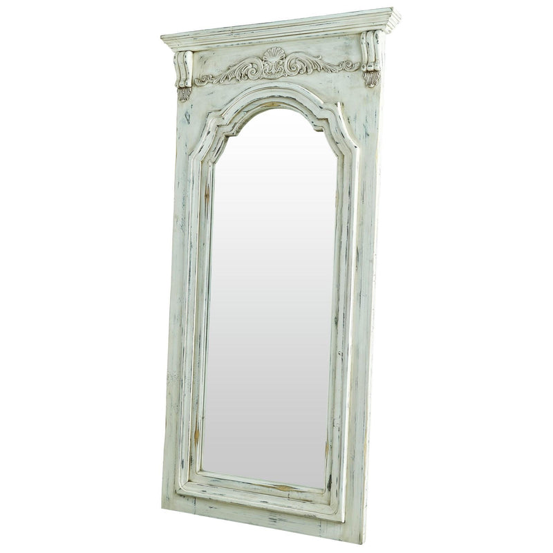 Elements International Rebecca MARC700MR Mirror - Antique White IMAGE 2